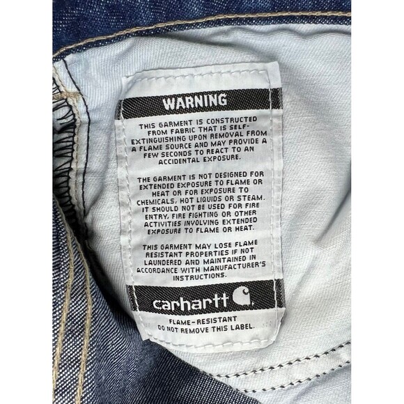 Carhartt Mens Flame Resistant Signature Denim Jean Relaxed Fit 40 X 32 Cat 2 NWT - Picture 9 of 10